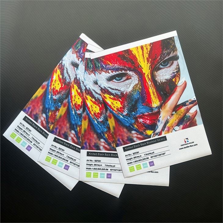 Black Back Display Blockout Textile 260gsm